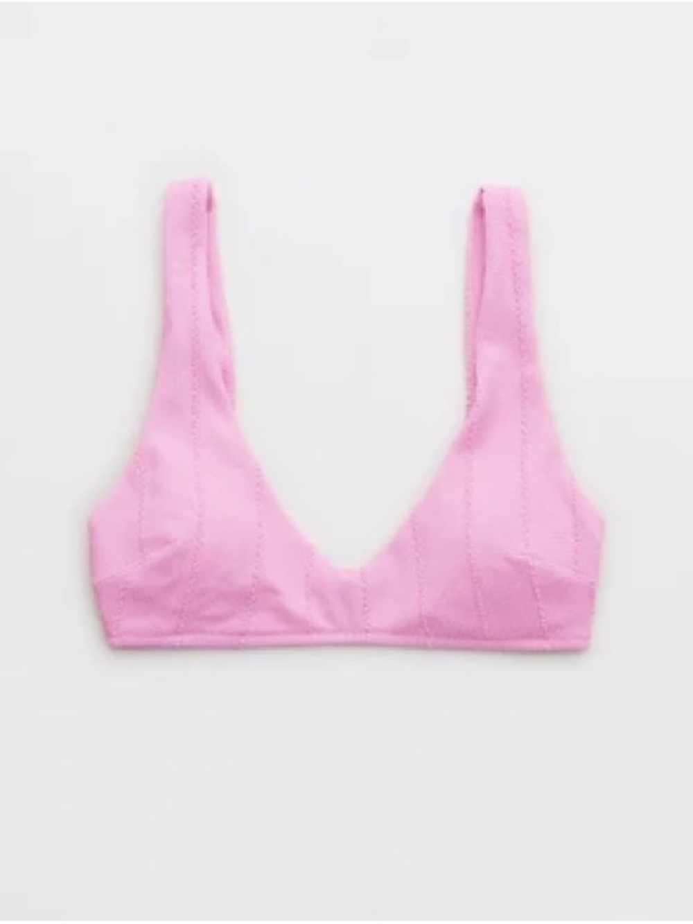 aerie Pink Scoop Bikini Top and High Waisted Bottom - Picture 1 of 4